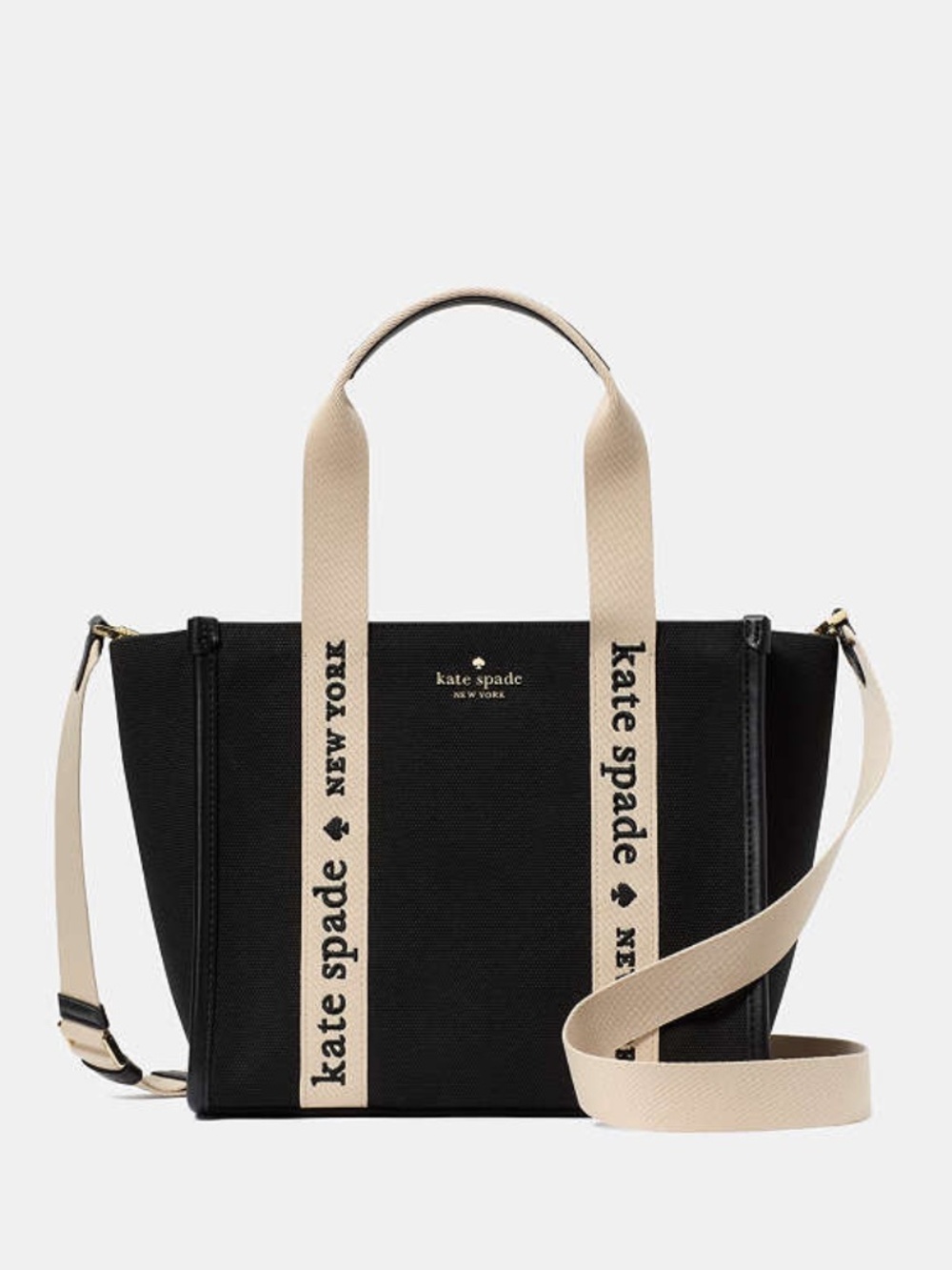 Kate Spade Kip Canvas Small Tote Crossbody Bag